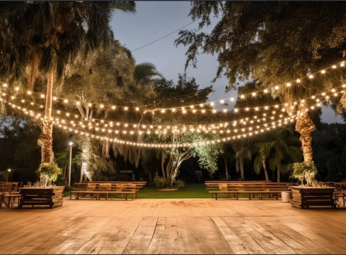 patio guirlande lumineuse