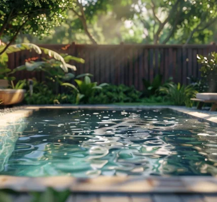 benne usagée piscine
