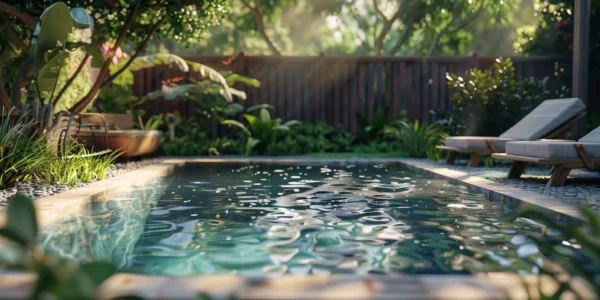benne usagée piscine