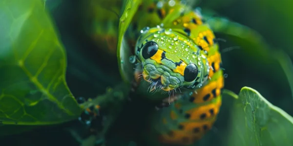 chenille qui imite un serpent