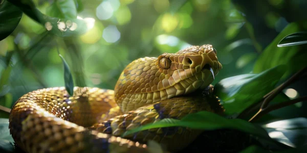 serpent dangereux sur terre