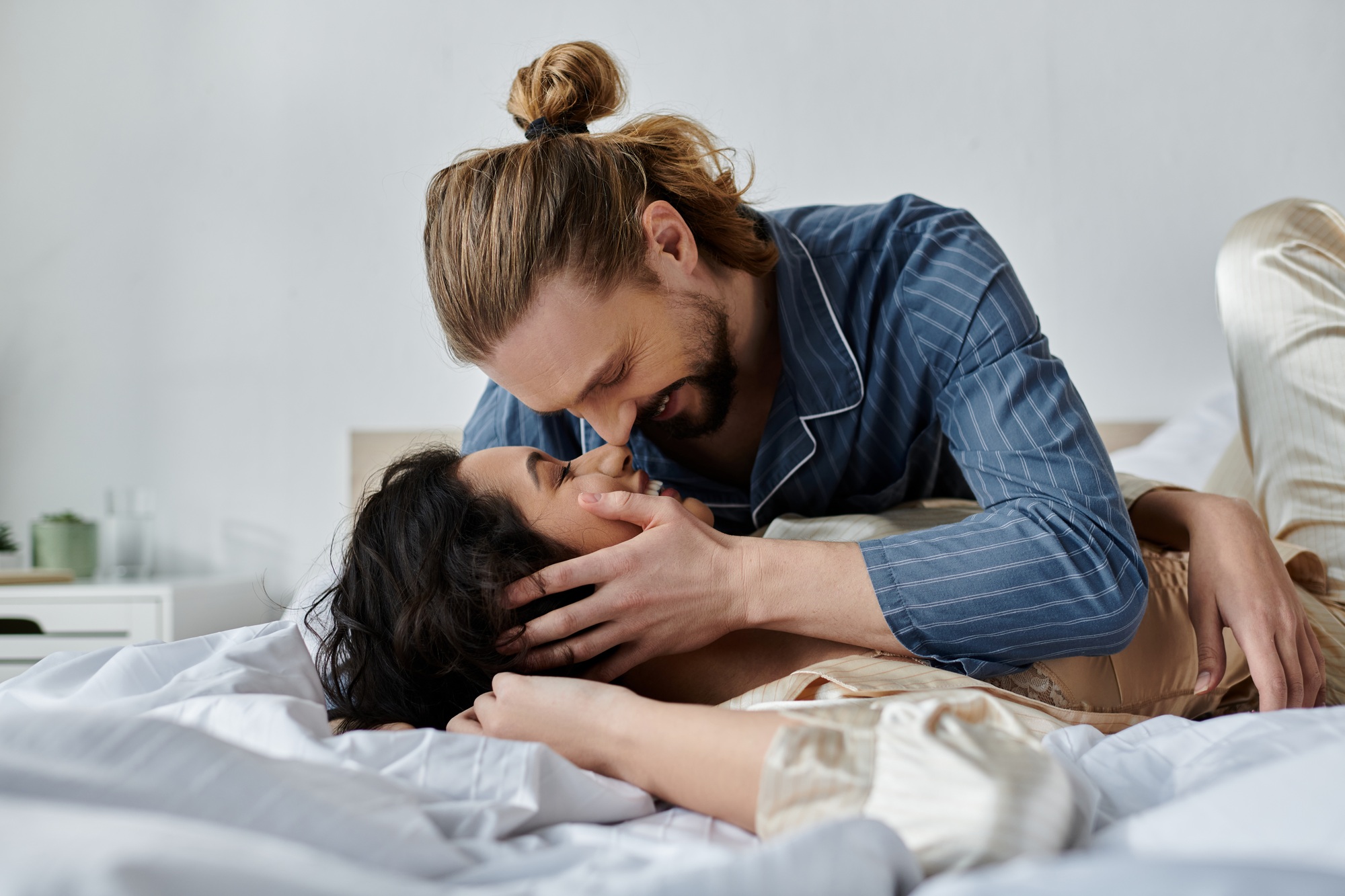 A Loving Couples Morning Embrace