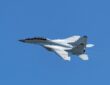aerobatic MiG-29 perfoming demonstration flight