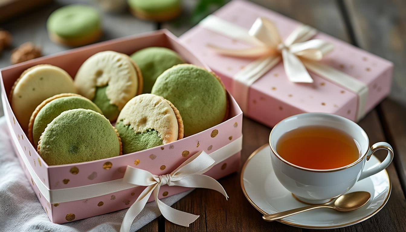 découvrez notre recette irrésistible de cookies au matcha et chocolat blanc, une délicieuse idée de cadeau gourmand qui ravira vos proches. offrez-leur une expérience unique alliant la douceur du chocolat et la saveur délicate du matcha pour des moments de partage mémorables.