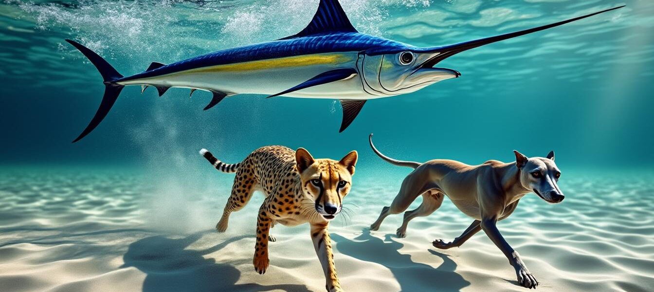 découvrez quel est l'animal marin le plus rapide au monde et comparez sa vitesse impressionnante à celle des champions terrestres. un voyage fascinant au cœur de la nature et de ses records extrêmes !