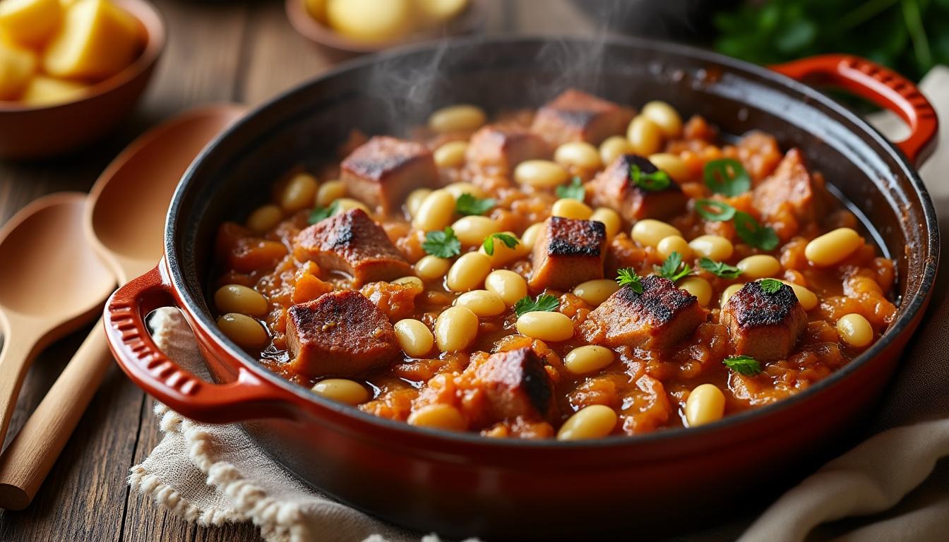 découvrez le véritable cassoulet de castelnaudary, un plat emblématique où la tradition rencontre la modernité. recette, histoire et astuces pour savourer ce classique de la cuisine du sud-ouest.