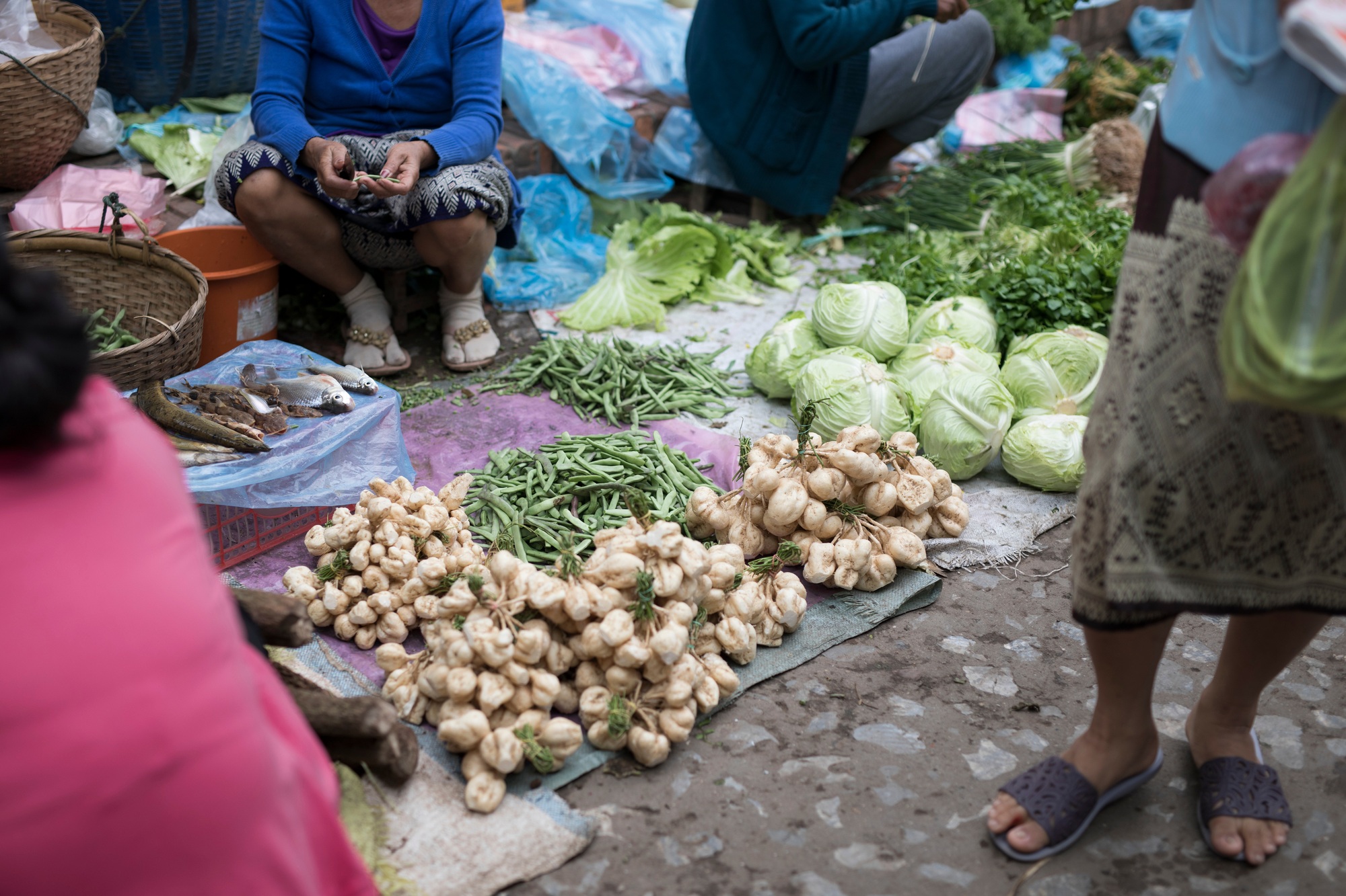 marchés laotiens