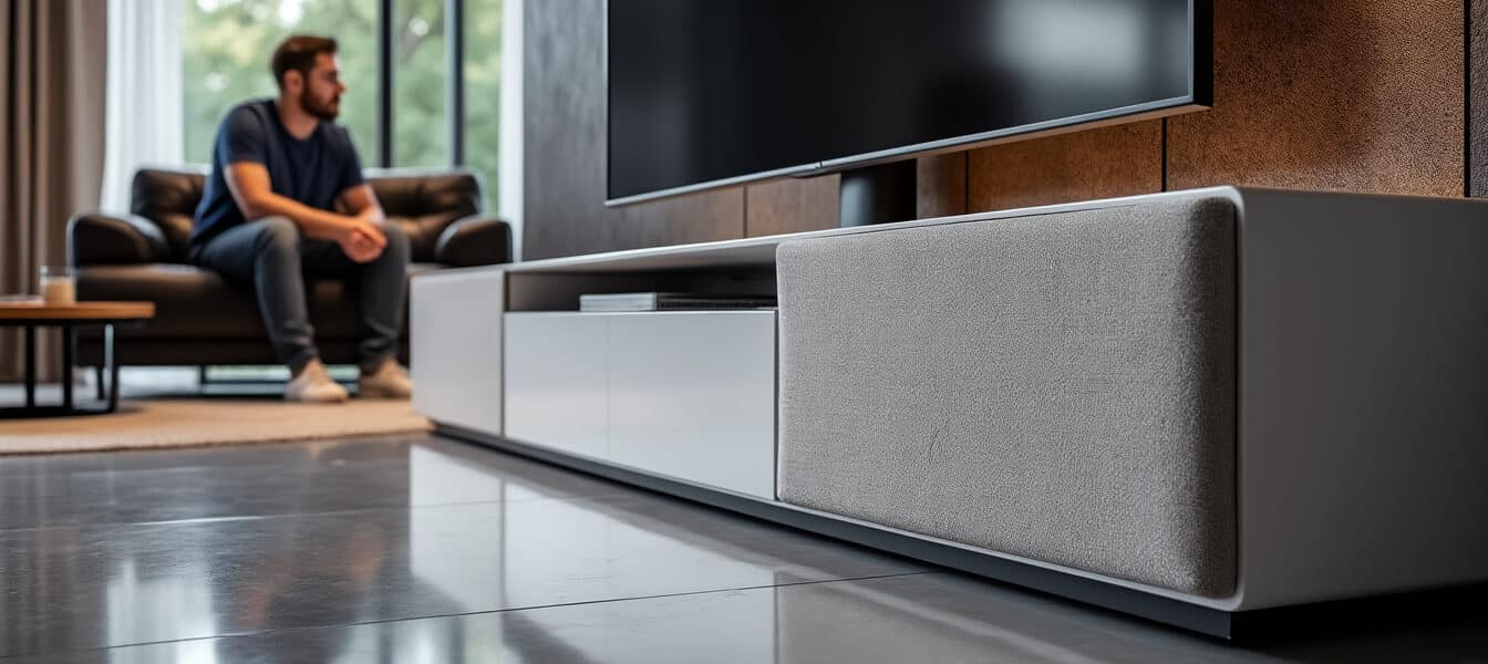 découvrez le meuble tv à led blanc laqué horizon, alliant design contemporain et praticité. offrez à votre salon une touche moderne et élégante avec ce meuble fonctionnel et lumineux.