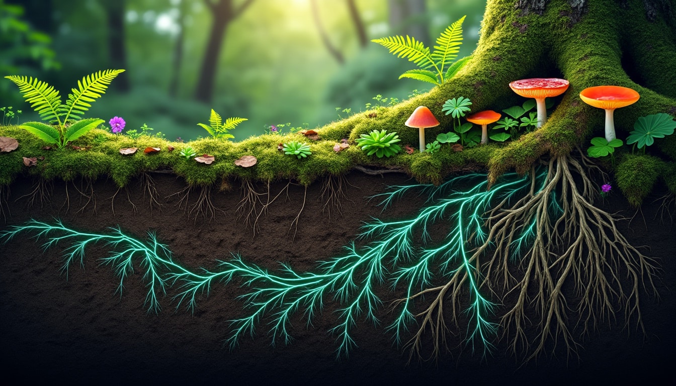 découvrez comment le wood wide web, ce réseau souterrain d’arbres et de champignons, joue un rôle essentiel dans la lutte contre le changement climatique en favorisant la résilience des forêts et la captation du carbone.