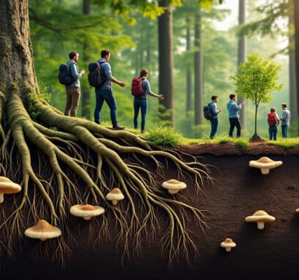 découvrez comment le wood wide web, ce réseau souterrain reliant les arbres, joue un rôle essentiel dans la lutte contre le changement climatique en favorisant la résilience des forêts et la préservation de la biodiversité.