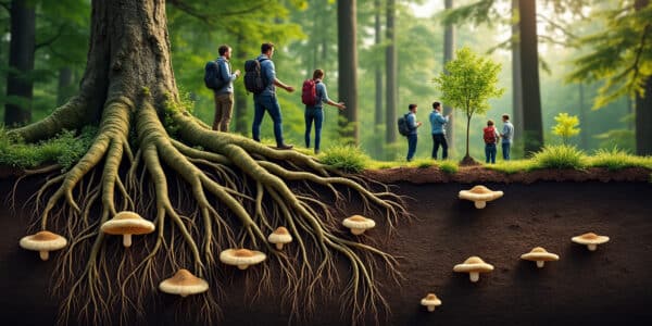 découvrez comment le wood wide web, ce réseau souterrain reliant les arbres, joue un rôle essentiel dans la lutte contre le changement climatique en favorisant la résilience des forêts et la préservation de la biodiversité.