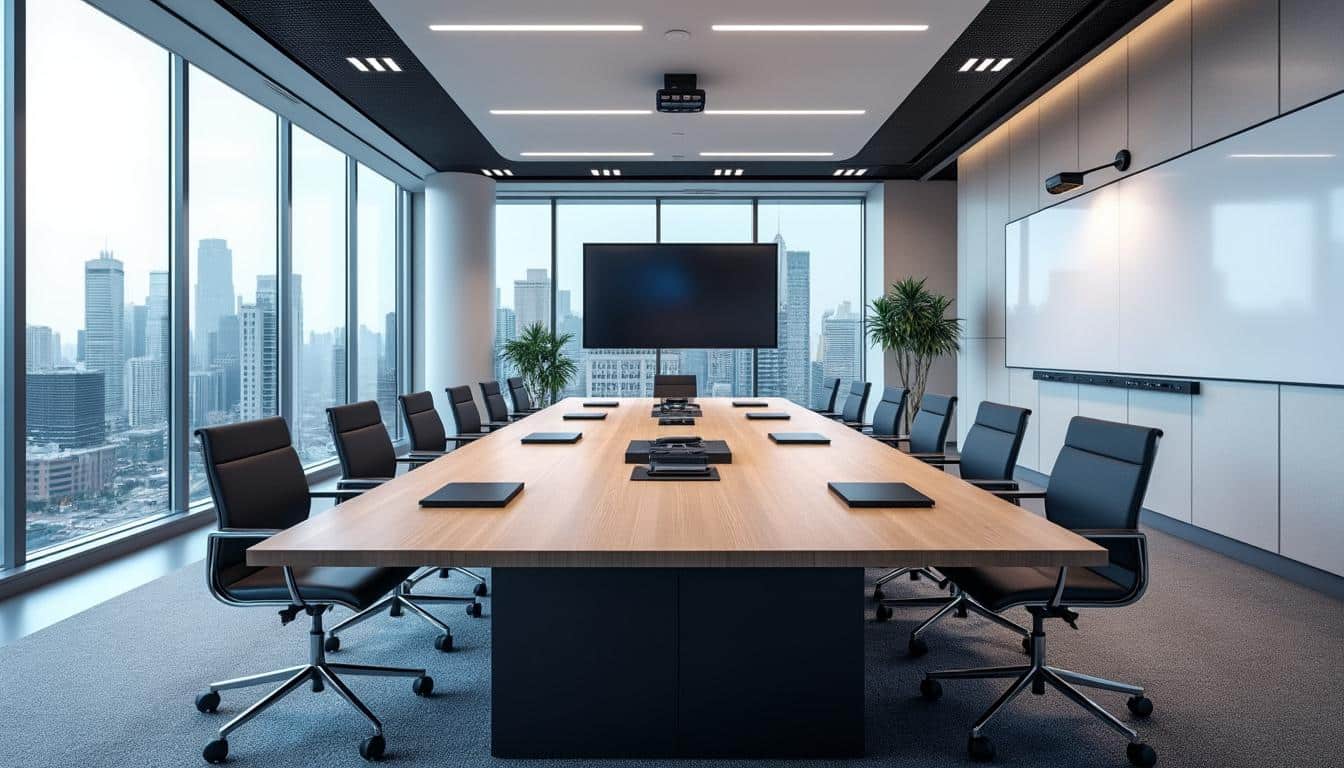 découvrez comment une table de réunion professionnelle peut transformer vos conférences en optimisant vos présentations pour un impact maximum et une collaboration efficace.