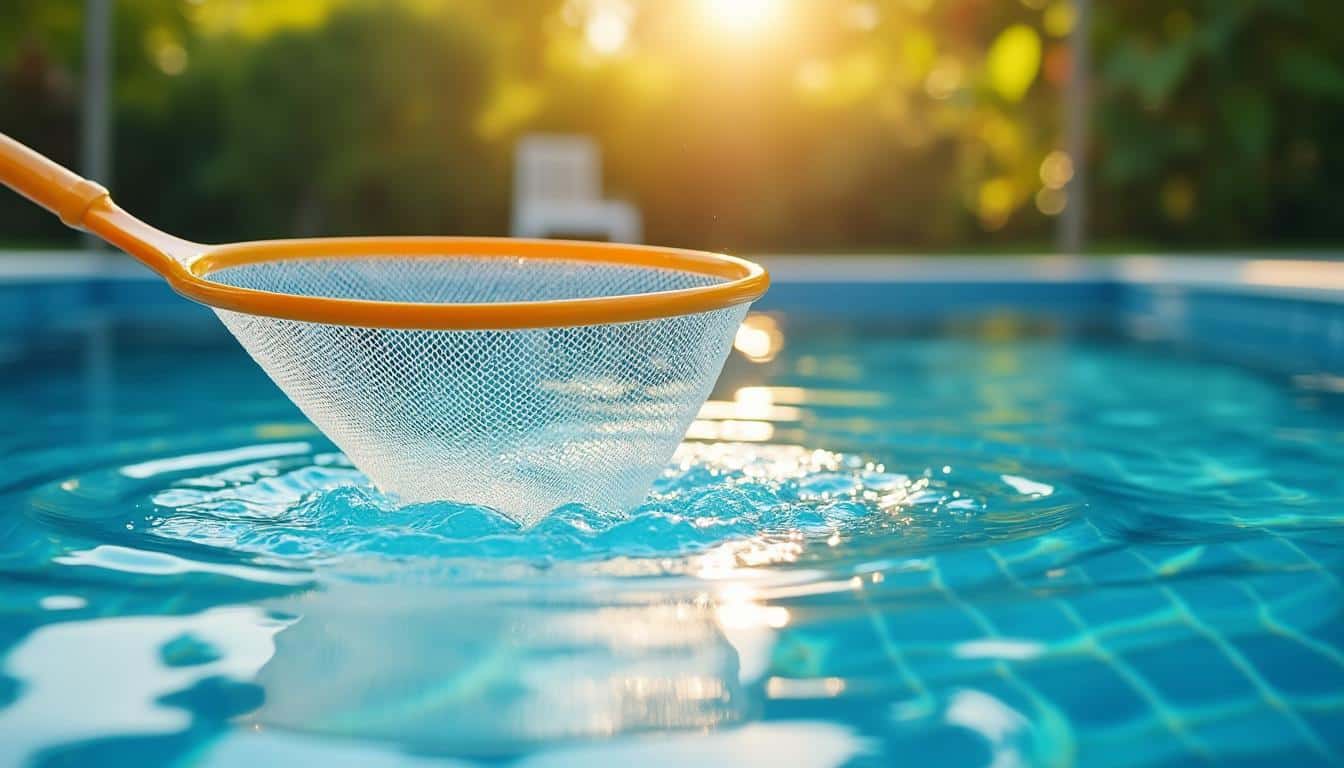 découvrez comment notre filet de piscine en maille fine améliore la clarté de votre eau en retirant efficacement les impuretés pour une baignade plus agréable.