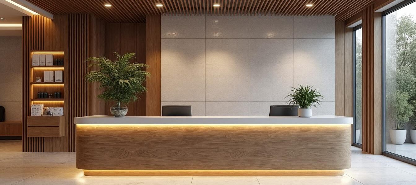 découvrez nos astuces pour choisir le mobilier idéal de votre banque d'accueil, alliant style et fonctionnalité pour sublimer votre salon de coiffure et accueillir vos clients avec élégance.