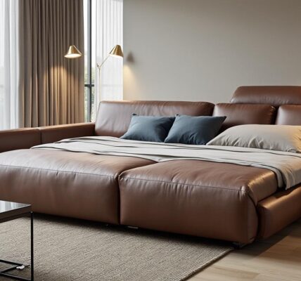 découvrez notre sélection de canapés convertibles en cuir alliant design élégant et fonctionnalité optimale pour un intérieur à la fois moderne et confortable.