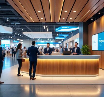 découvrez comment une banque d'accueil pour salon professionnel peut optimiser l'organisation, améliorer l'expérience des visiteurs et valoriser votre événement.