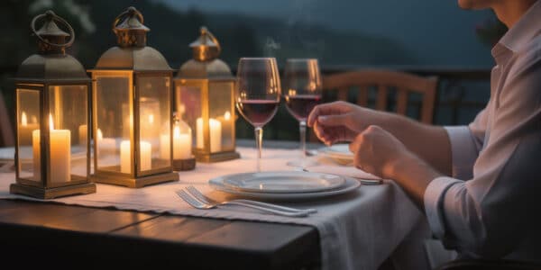 découvrez comment l'ambiance des bougies et des lanternes peut transformer vos dîners en moments romantiques et inoubliables.