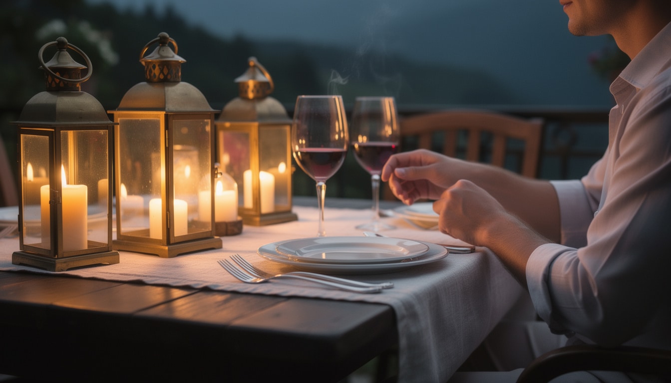 découvrez comment l'ambiance des bougies et des lanternes peut transformer vos dîners en moments romantiques et inoubliables.