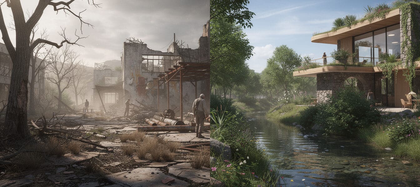 explorez les scénarios dystopiques et utopiques pour l'avenir de notre planète, entre défis environnementaux et espoirs de solutions durables.