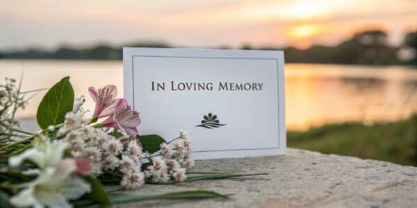 cartes de remerciement de décès