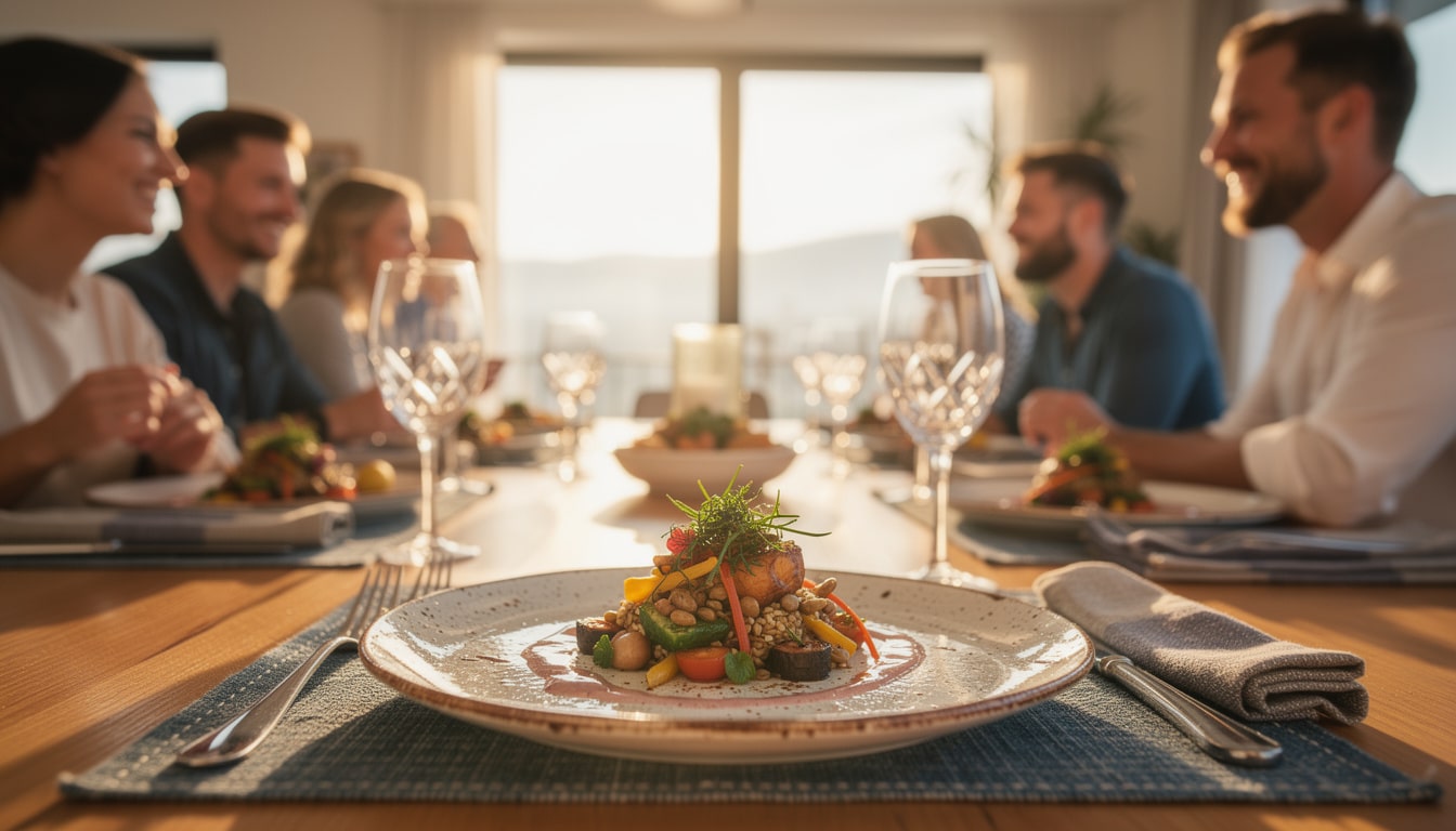 découvrez les avantages d'un menu végétarien pour vos invités lors de votre prochaine soirée : santé, diversité et respect de l'environnement au coeur de votre repas.