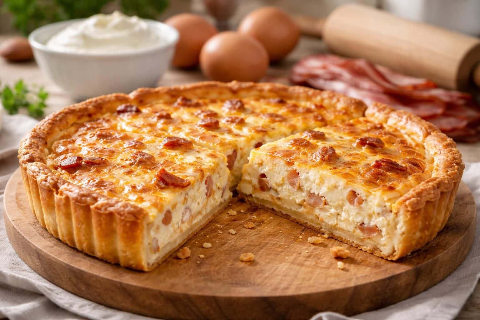 découvrez les astuces indispensables pour réussir à coup sûr une quiche lorraine légère et savoureuse avec du fromage blanc. recette simple et délicieuse garantie !