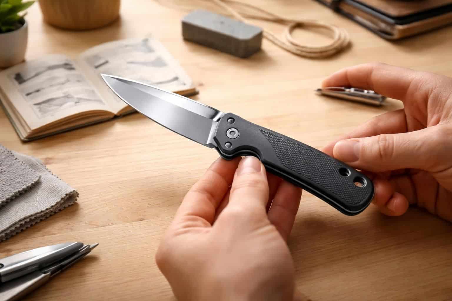 découvrez notre guide d'achat complet pour choisir le meilleur couteau de poche pliant au tranchant exceptionnel, idéal pour les débutants souhaitant allier qualité et praticité.