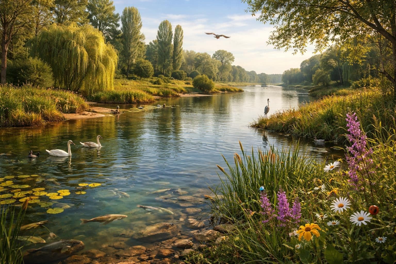 découvrez les écosystèmes uniques du fleuve le plus long de france et partez à l'exploration de sa faune, sa flore et ses paysages exceptionnels.