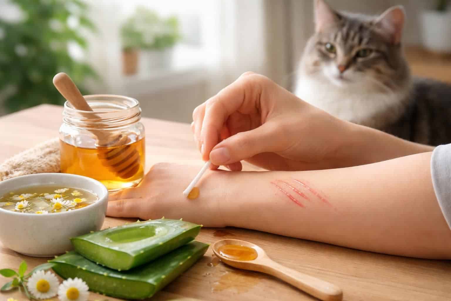 découvrez un remède de grand-mère simple et efficace pour soigner une griffure de chat, avec des instructions faciles de préparation et d'application pour apaiser rapidement la peau.
