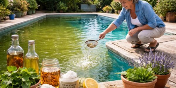 découvrez les remèdes de grand-mère efficaces pour éliminer rapidement l'eau verte de votre piscine et retrouver une eau claire en un rien de temps.