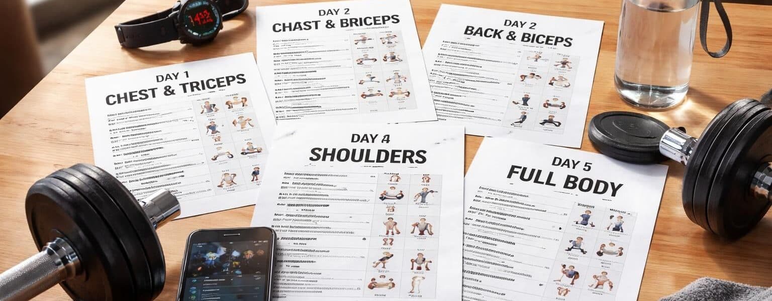 téléchargez gratuitement un programme de musculation détaillé sur 5 jours par semaine au format pdf, idéal pour progresser efficacement et atteindre vos objectifs de fitness.