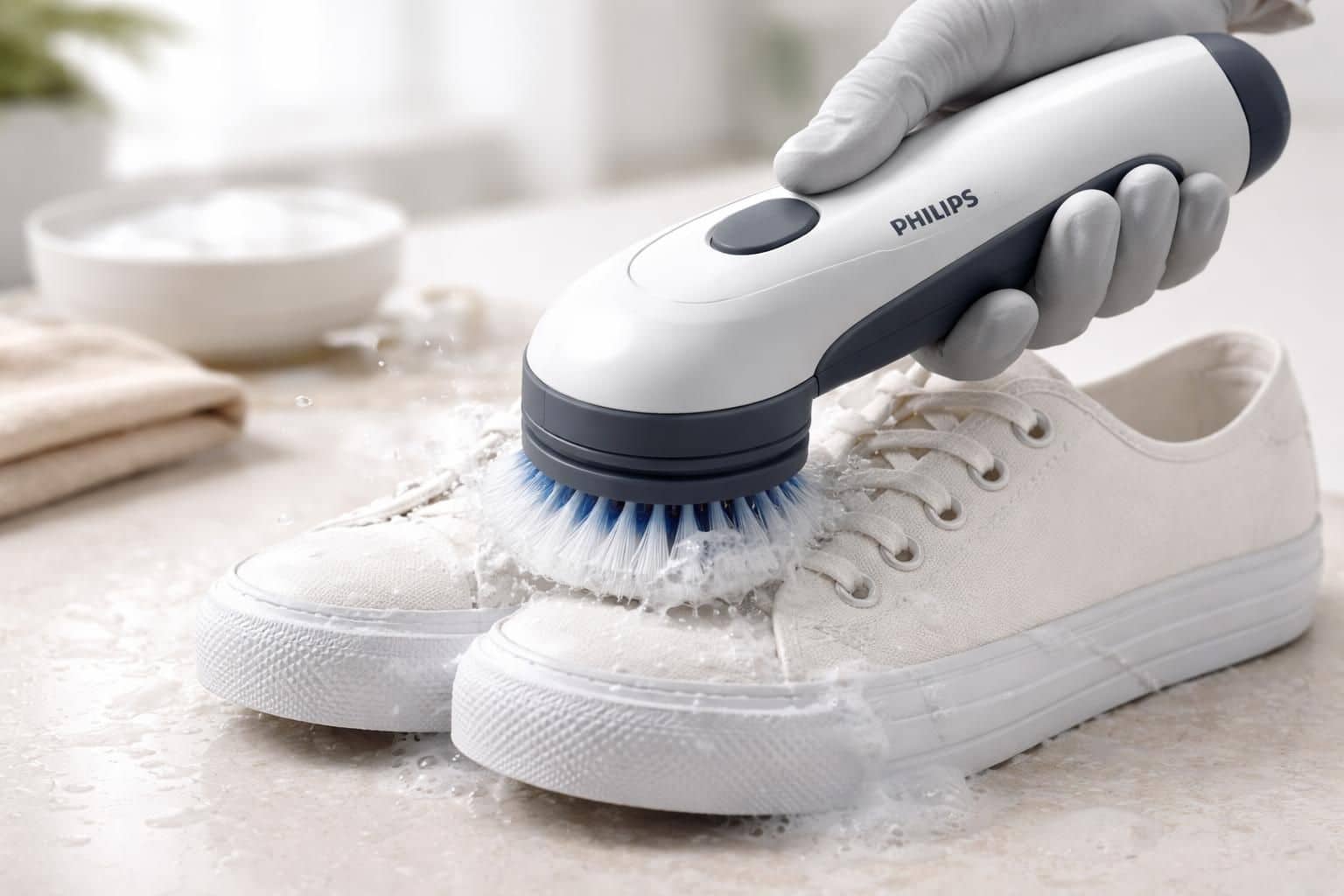 découvrez le test complet du nettoyeur électrique philips pour baskets, une brosse à chaussure innovante qui promet un nettoyage efficace et rapide de vos chaussures.