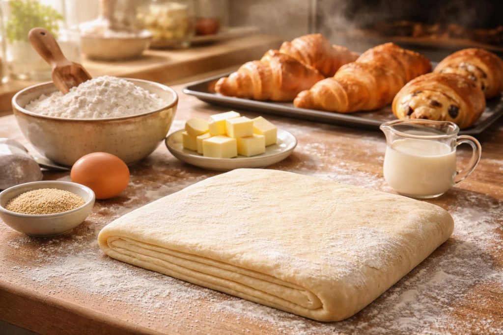 apprenez à réaliser une pâte levée feuilletée parfaite pour des viennoiseries maison délicieuses et légères. suivez notre recette simple et détaillée pour réussir à coup sûr.