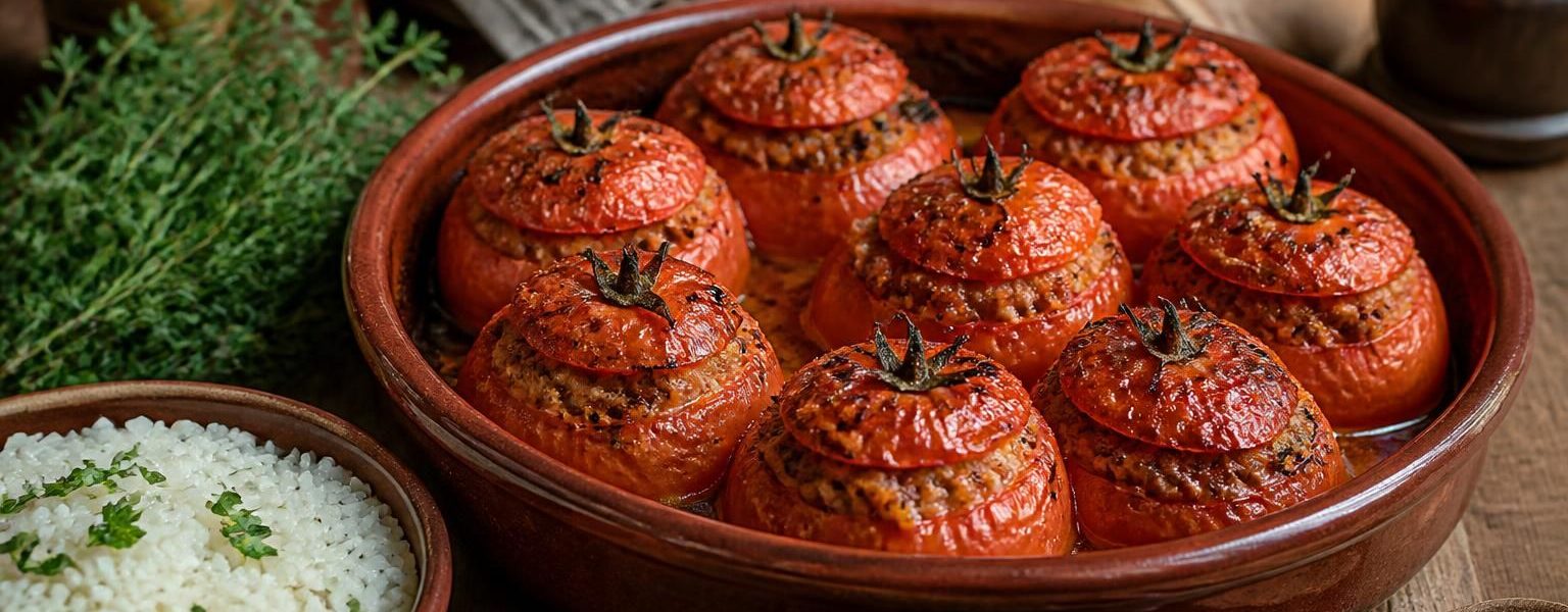 découvrez les meilleures recettes de tomates farcies traditionnelles avec du riz, un plat de grand-mère parfait pour réussir votre soirée en famille ou entre amis.