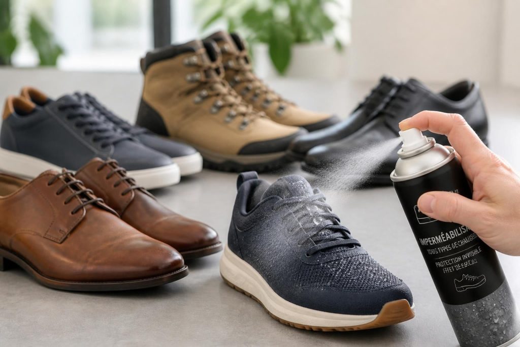 découvrez quel est le meilleur imperméabilisant pour chaussures sur le marché en 2024 pour protéger efficacement vos pieds contre l'eau et les intempéries.